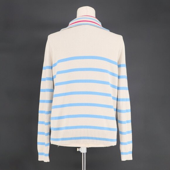 J.CREW FACTORY Striped Half-zip Pullover Sweater Size S - Picture 5 of 8